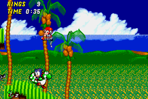 Yoshi in Sonic 2