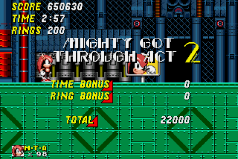 Mighty & Ray in Sonic 2