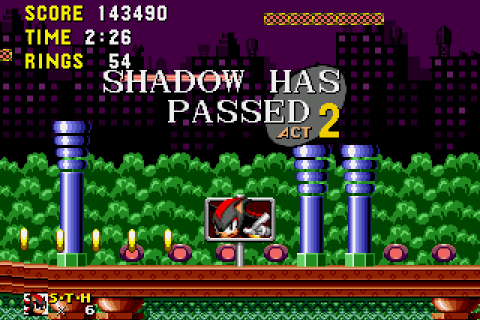 Shadow the Hedgehog in Sonic 1