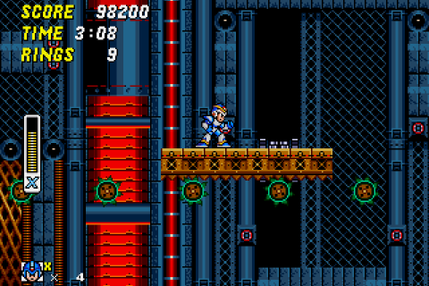 Megaman X in Sonic 2